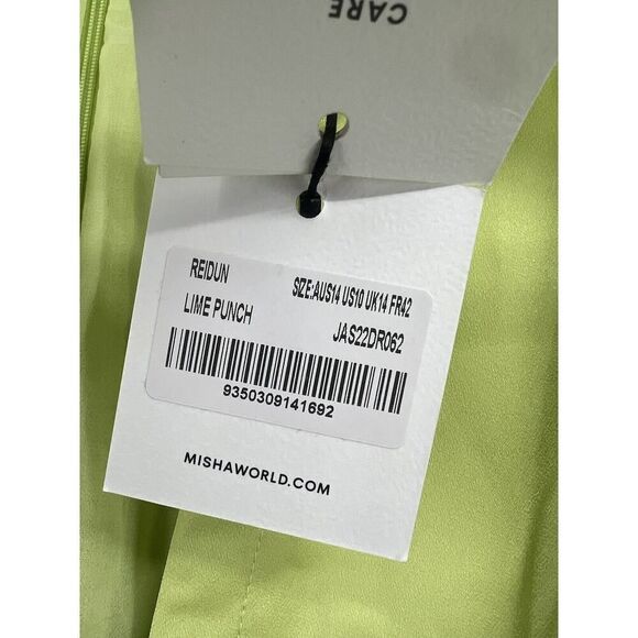 Anthropologie Misha Tie Front Mini Blazer Size 10 Green - Picture 10 of 12